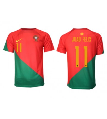 Portugal Joao Felix #11 Replica Home Stadium Shirt World Cup 2022 Short Sleeve
